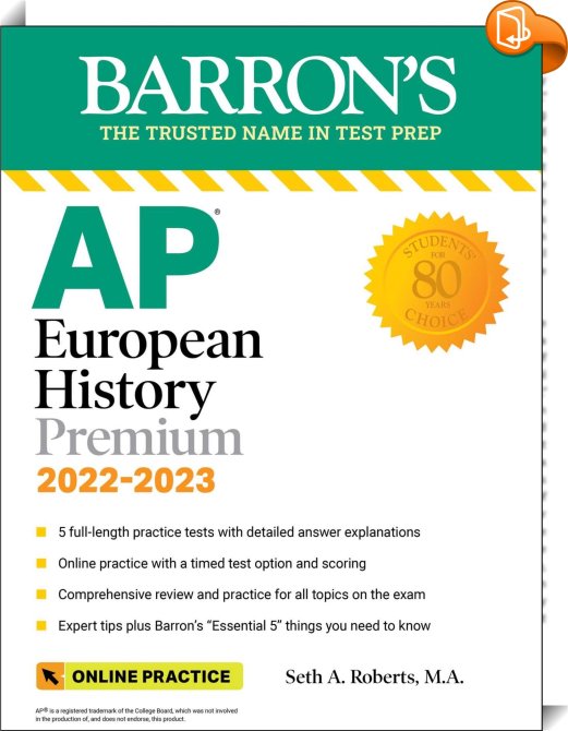 AP European History Premium 2022 2023 5 Practice Tests AP European History Premium 2022 2023 5 Practice Tests