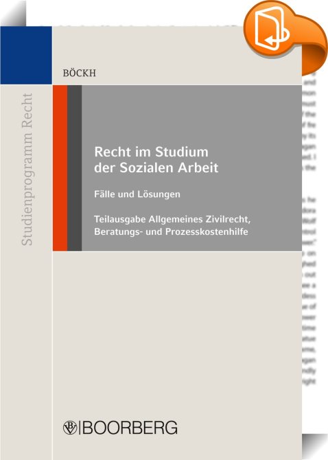 Recht Für Soziale Arbeit Recht im Studium der Sozialen Arbeit - Teilausgabe Allgemeines